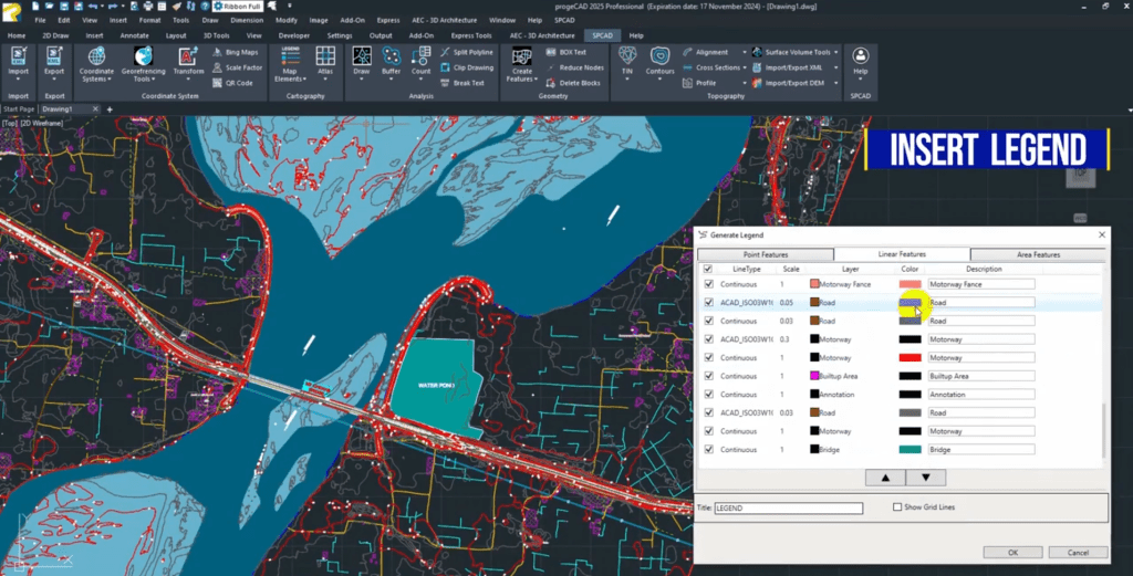 SPCAD trabajando con progeCAD